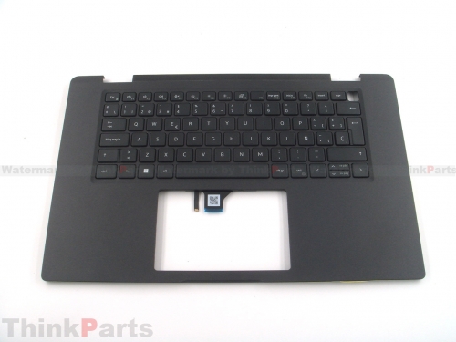 New/Original Dell Latitude 7520 15.6" Palmrest Keyboard Bezel Spanish Backlit w/SC Black 02RPYX