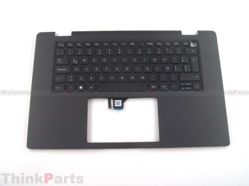 New/Original Dell Latitude 7520 15.6" Palmrest Keyboard Bezel Latin-Spanish Backlit w/SC 02RPYX