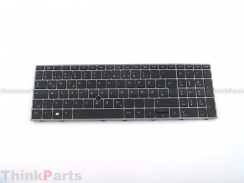 New/Original HP ZBook Fury 15 G7 G8 15.6" German Backlit Keyboard M17094-041 Gray