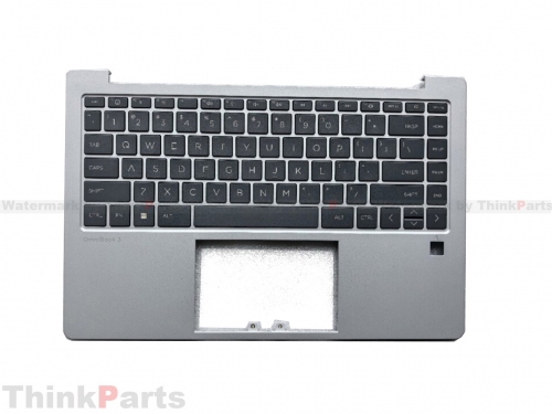 New/Original HP Omnibook 3 14-HA 14.0" Palmrest Keyboard Bezel US Non backlit P40753-001 Silver