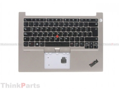 New/Original Lenovo ThinkPad E14 20RA 20RB Palmrest Keyboard Bezel Latin Spanish Non-Backlit Silver 5M10W64407