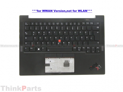 New/Original Lenovo ThinkPad X1 Carbon Gen 10 Palmrest Keyboard Bezel German Upper for WWAN 5M11K07692