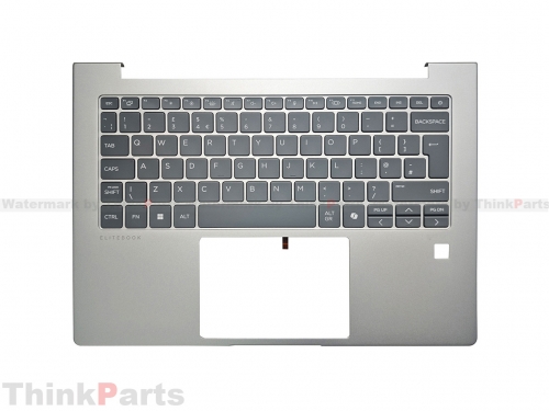 New/Original HP Elitebook 6 G1i G1a 14 Palmrest Keyboard Bezel UK Backlit P39057-031 Silver