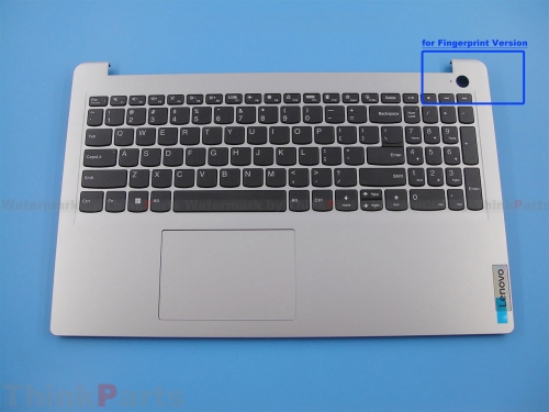 New/Original Lenovo IdeaPad 1 15IAU7 Palmrest Keyboard Bezel US-English Non-Backit for Fingerprint 5CB1H91954