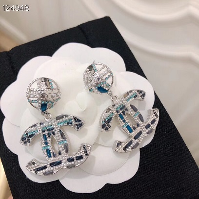Chanel new blue earrings 1: 1 copy replicate counters 01042478