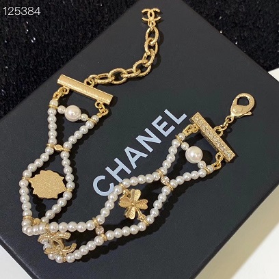 Chanel new hollow pearl bracelet 1: 1 copy replicate counters 01042501