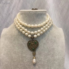 Gucci ne three layers pearl necklace 1: 1 copy replicate counters 01425099