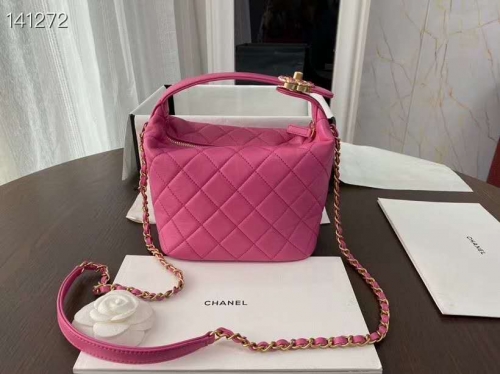 Chanel Hobo Bag 2020 Small Lambskin & Gold Metal Original Size Specification