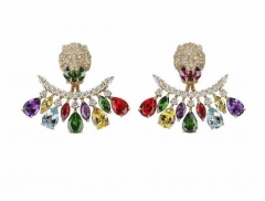 Gucci Hortus Deliciarum Colorful Strass Stud Earring