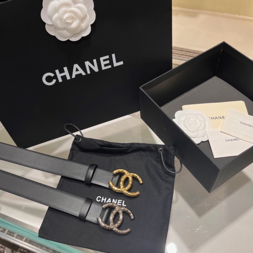 Chanel calfskin Solid Brass Buckle 3CM Belt Waist Belt