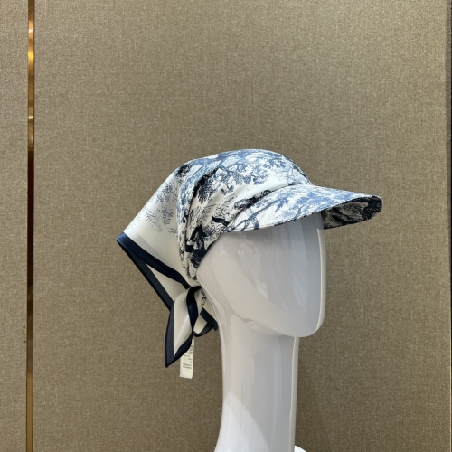 Dior JOUY Prints Silk Visor Hat
