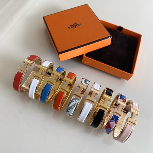 Hermes Top Replica Copy Clic H Enamel Narrow Bracelet Luxury Brand Factory Outlet Wholesale