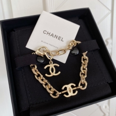 Chanel Top Replica Copy Yellow Gold Hoop Chain Adjustable Bracelet Luxury Brand Factory Outlet Wholesale