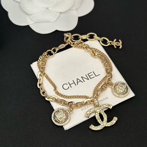 Chanel Top Replica Carved Letter On Pendant Brass Chain Bracelet Luxury Brand Factory Outlet Wholesale