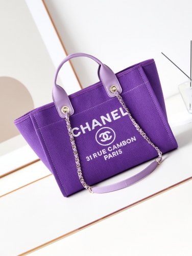 Chanel 2023 2024 SHOPPING BAG Mixed Fibers Calfskin Top Hangle Shoulder Strap 1:1 AAA Factory Outlet Wholesale
