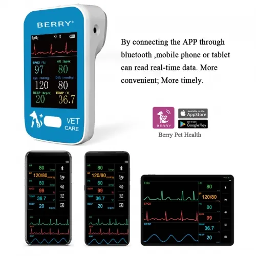 Veterinary patient monitor product view for clinic and distributor evaluation