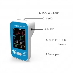 Multi parameter veterinary monitor