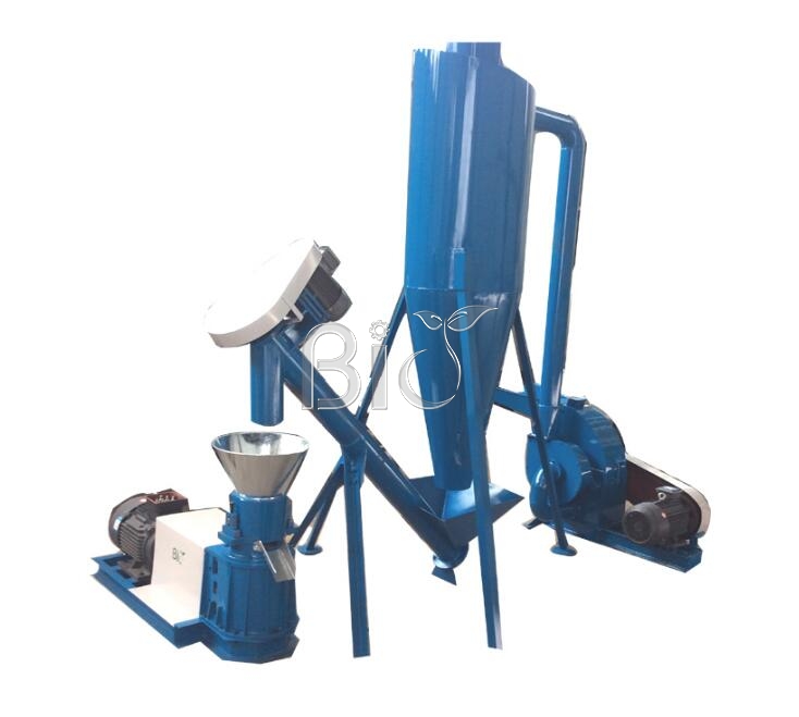 Small hammer mill pellet mill plant for home use