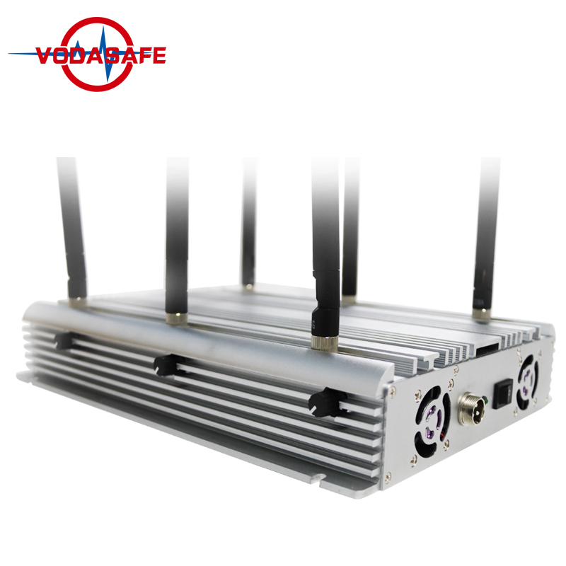 15W/Band 100M Jamming Mobile Phone Jammer With 6 RF Signals And Cooling System