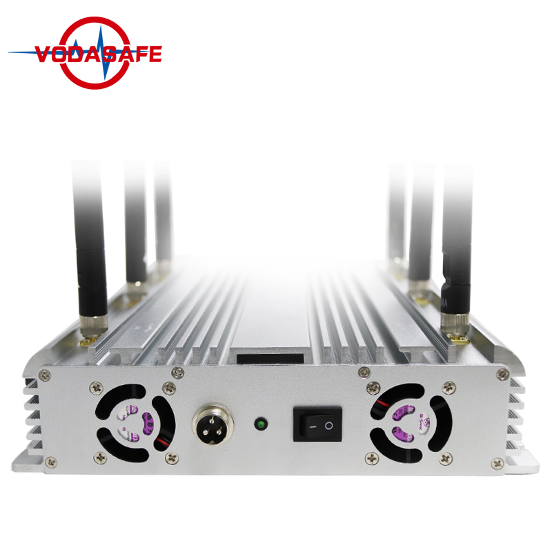 15W/Band 100M Jamming Mobile Phone Jammer With 6 RF Signals And Cooling System