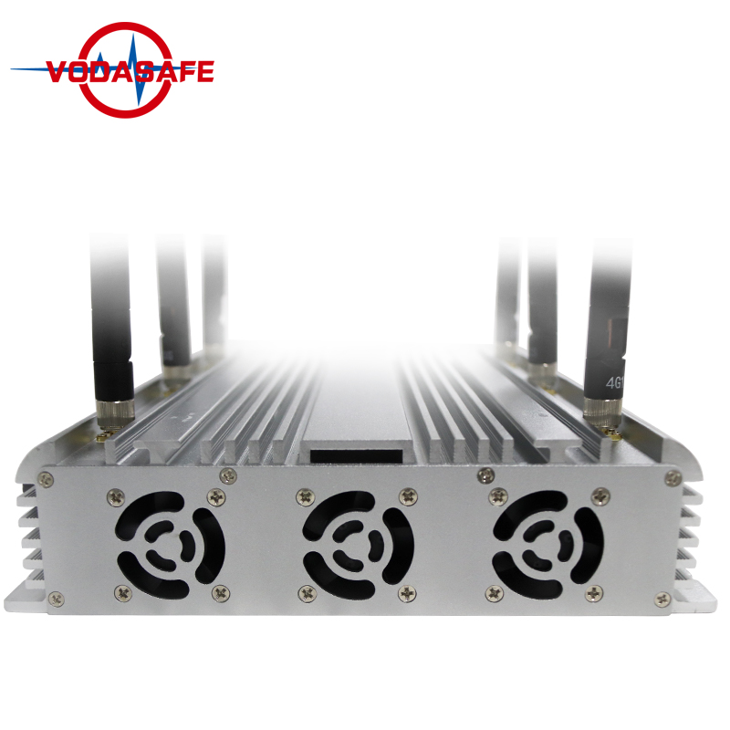 15W/Band 100M Jamming Mobile Phone Jammer With 6 RF Signals And Cooling System