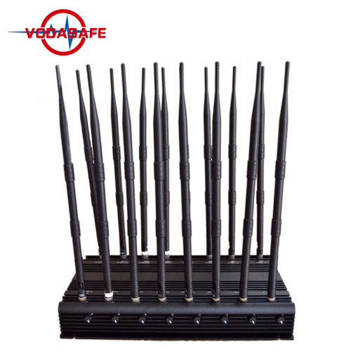 Powerful Adjustable High Power Mobile Phone Disruptor With 16 RF Signals  Jamming 50m