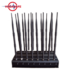 2.5W/Band High Power Mobile Phone Jammer with 16 Signal Antennas Customized Service