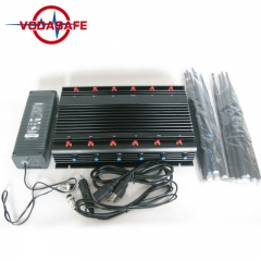 12 Antennas High Power Mobile Signal Breaker With 12 RF Blocking  Signals