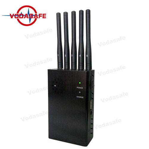 Portátil 5 Antena 3G 4G Teléfono Celular Jammer, GPS Jammer, Portátil GSM Señal GSM WiFi Mobile Jammer