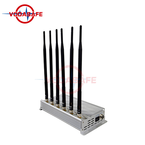 Pièce utilisant le brouilleur de signal de 6 antennes Wifi avec une gamme de brouillage de 40