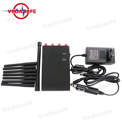 8 Antena Jamming de mano para CDMA / GSM / 3G / 4glte Celular / Wi-Fi / Bluetooth / GPS / Lojack High Power Jammer