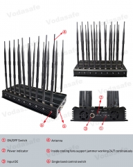 47W 18 Antennas All Bands Jammer up to 60m, Deskto...