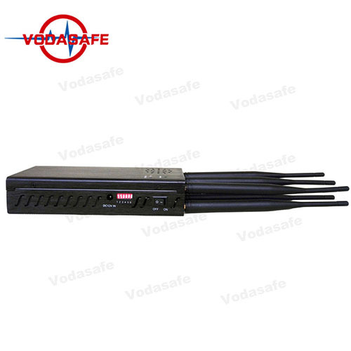 Последние 6 Антенны Jammer для GPS / Lojack / WiFi / 3G / 4G, Handheld Jammer для мобильного телефона GPS Tracker Anti Jammer Blocker до 30 м