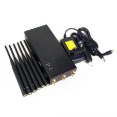 Último Handheld 6 Antenas Jammer para GPS Tracker / Lojack / WiFi / Cellphone 3G / 4G hasta 30 m