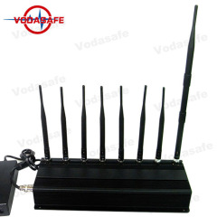 8 Antenna Powerful Cellphone/GPS/4G/WiFi Signal Jammer with 2.4G Network Signal Blocking