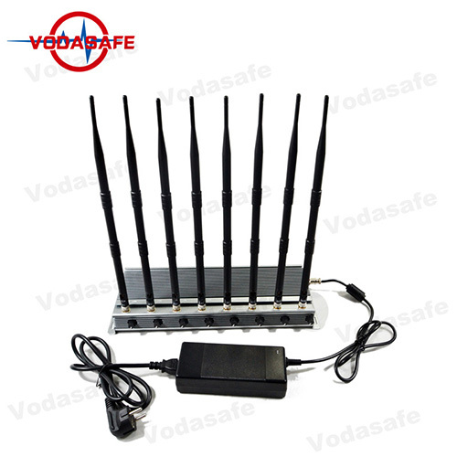 Brouilleur réglable de signal de Wifi de 8 antennes de la version mise à jour avec la gamme de couverture de 50M