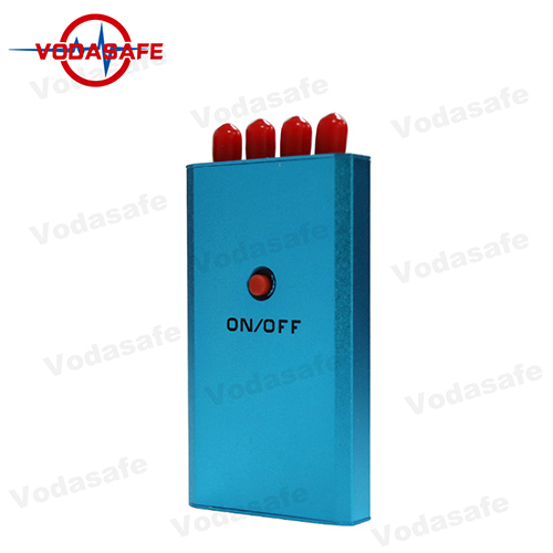 Brouilleur de téléphone portable de poche de couleur bleue bloquant les signaux CDMA / GSM / 3G / Wi-Fi / Bluetooth
