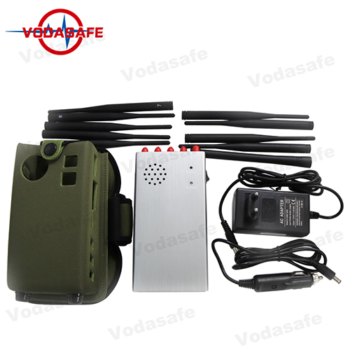 10Watt Rechargeable Battery Portable Mobile Phone Jammer With 10 Antennas RF Signals