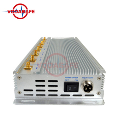 Silver Aluminum Case Mobile Phone Jammer with Eight RF frequencies Signal Blocker