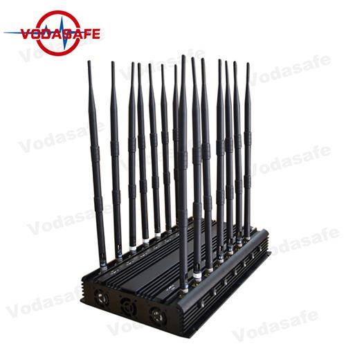 Aktualisierte Version Einstellbare 14 Bands Jammer für GSM / 2G / 3G / 4g lte Handy / GPS / Fernbedienung / VHF / UHF