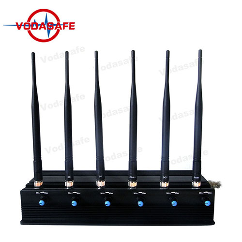 Pause de signal mobile réglable de six antennes de puissance avec 6 fréquences radio différentes