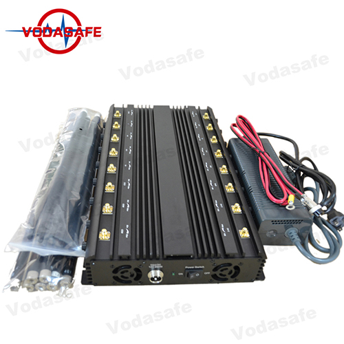16 Channel Cellular Block Device with MobilePhoneGPSRemote Control Signal Blocking RF Antennas