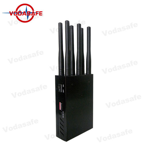 6 Antennas Vehicle Jammer With Black Aluminum Case and Car Charger