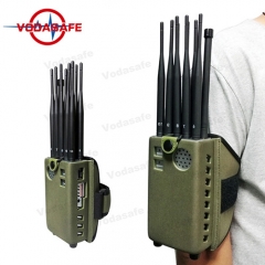 Portable 10 Band Vehicle Jammer for GSM/2g/3G/4glte/Wi-Fi5GHz/GPS/Lojack Remote Control