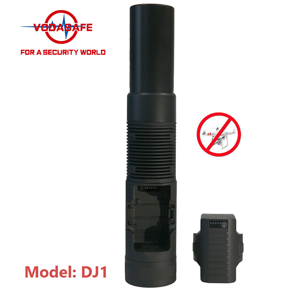 Vodasafe Portable Flashlight Anti Drone Jammer for Jamming RC2.4G 5.8g Gpsl1