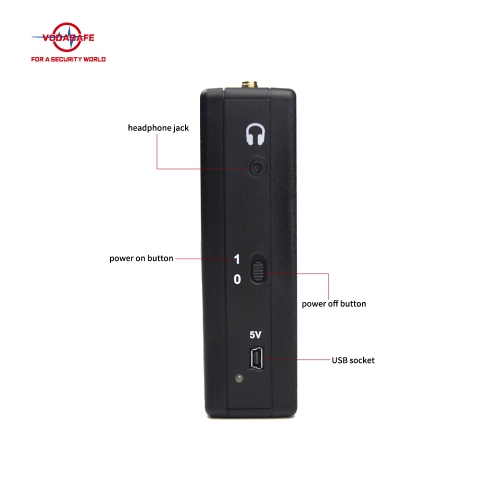 5g Sub 6 GSM / 3G / 4G Detector de Señal de Teléfono Celular Monitoreo de Audio