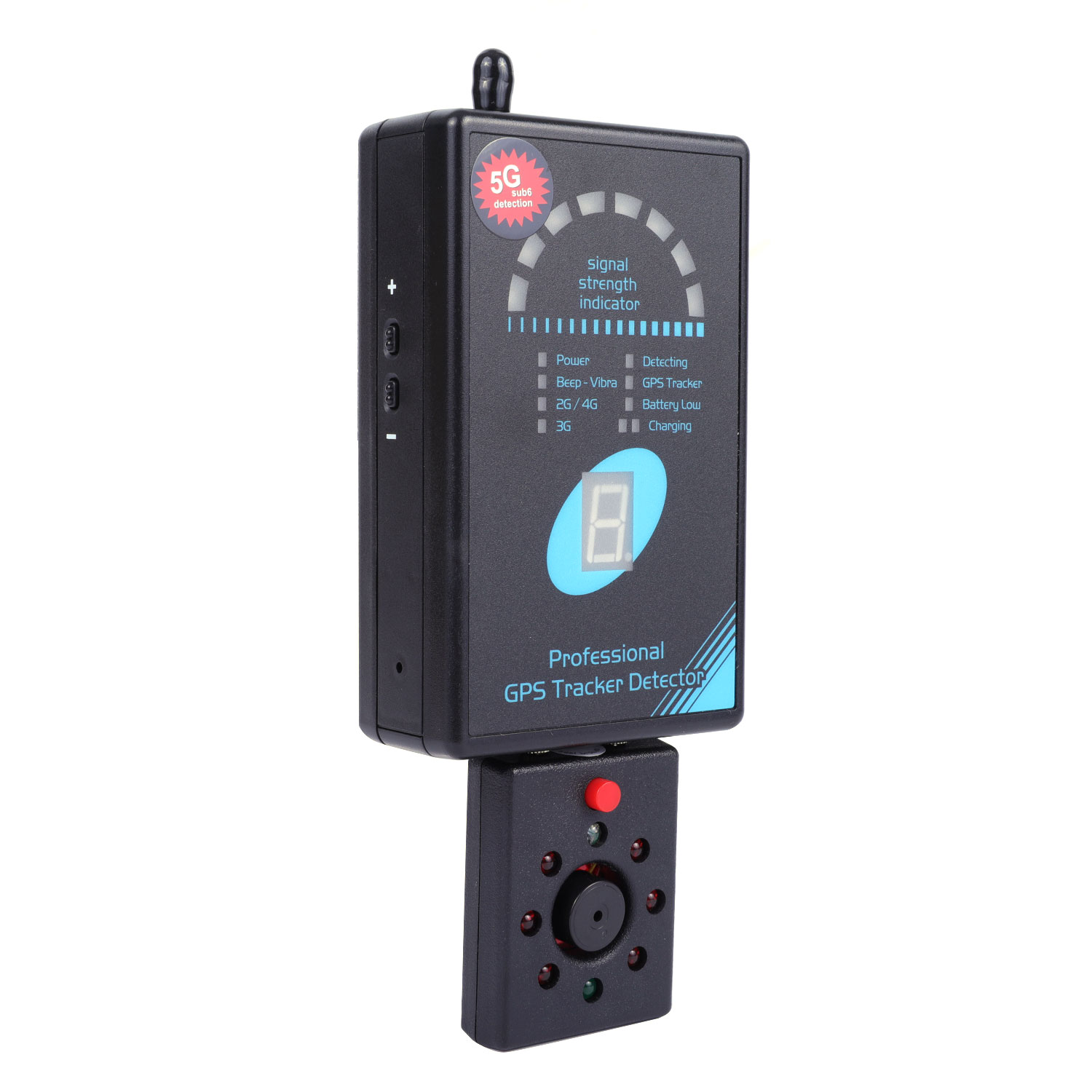 Teléfono de señal 2G/3G/4G Detector portátil Rf Escáner cámara detector de lentes buscador espía error