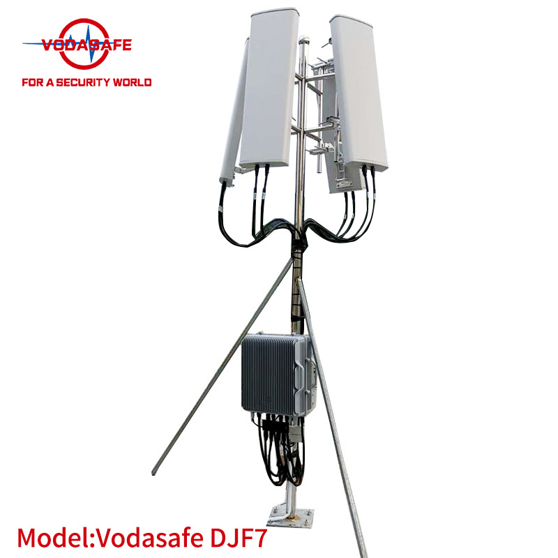 Antena direccional impermeable de 700 W de potencia de salida Jammer anti-UAS de 7 bandas
