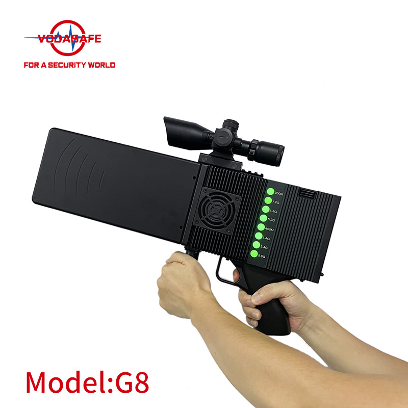 High Power Portable Drone Signal Jammer With Directional Antenna Anti UAV Up To 2000m