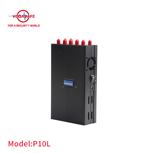 Высокая мощность 10 полос портативный сотовый телефон глушитель / блокиратор